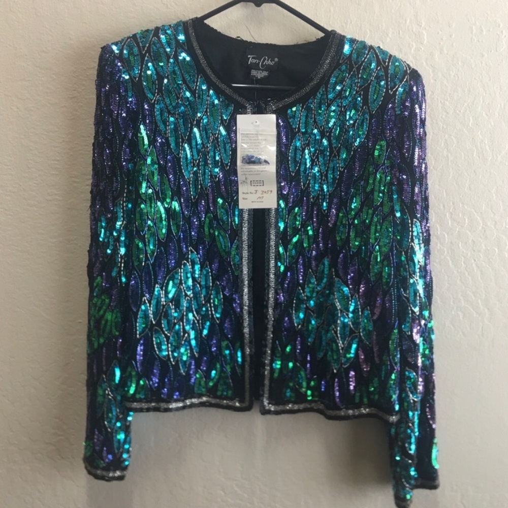 Vintage Tan-Chho sequin jacket